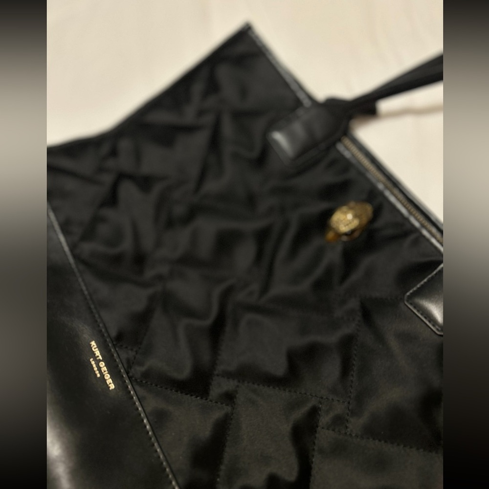 KURT GEIGER London Recycled Square Shopper Bag Black (Large) - Picture 9 of 10